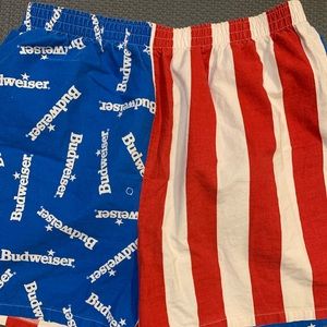 Budweiser Beer American Flag Swim Shorts